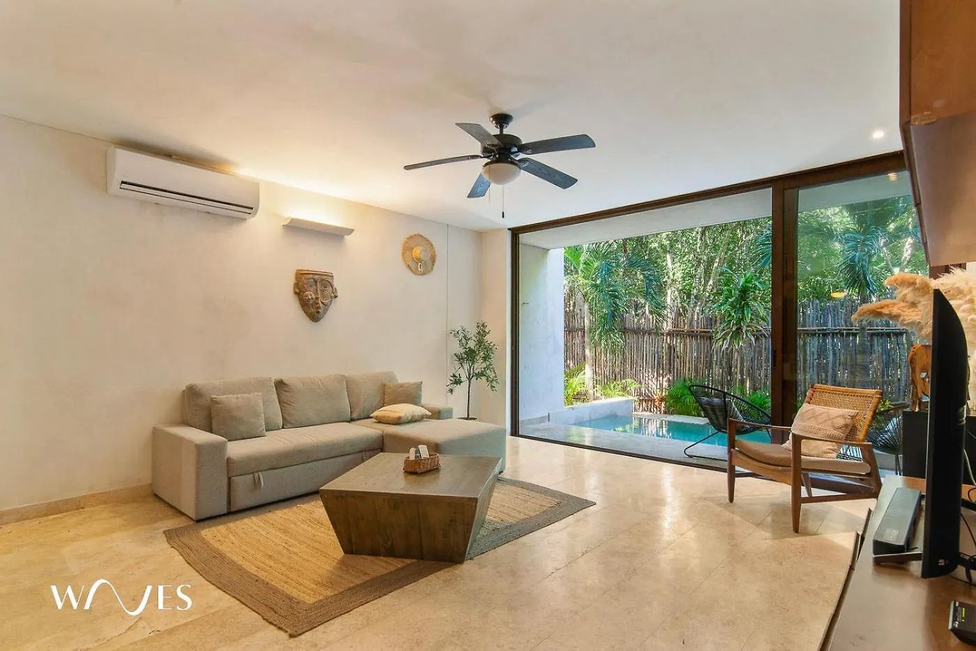 2 Br. Ph Wprivate Pool In Luxury Gated Community Apartment Tulum